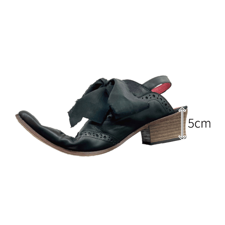 CA25013　レザーシルクリボンサンダル