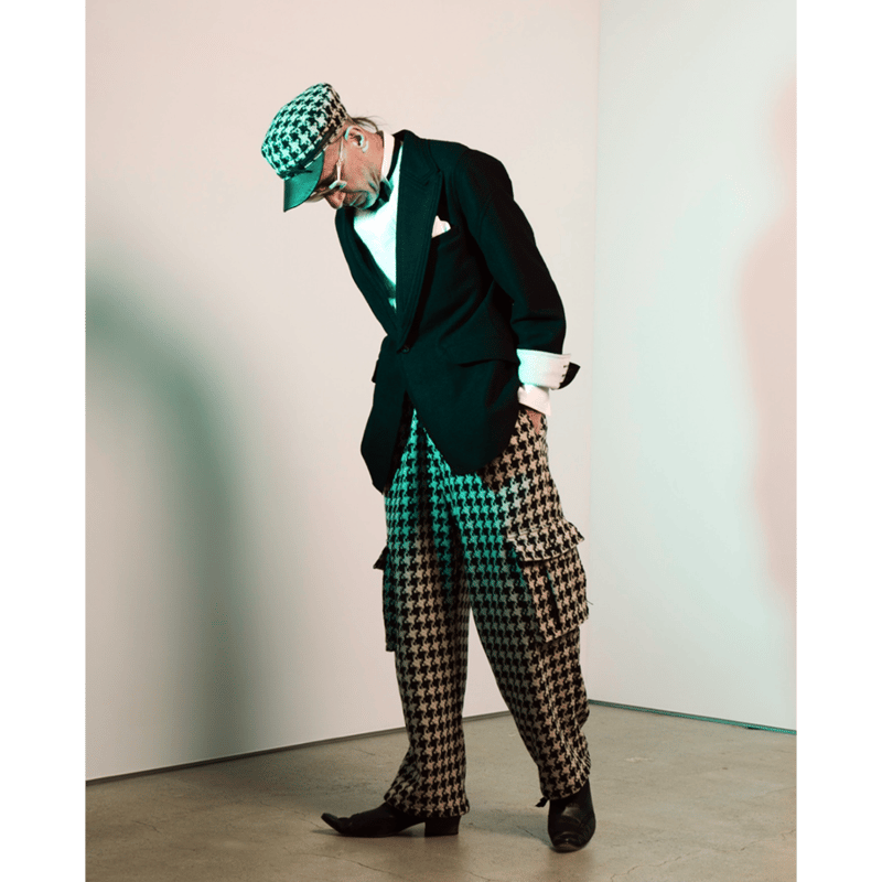 OHGA オーガ　千鳥格子ツイードパンプス FA2510 千鳥格子ソフトツィードカーゴパンツ | シェアー