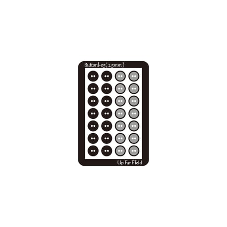 二つ穴ボタン 2.5mm