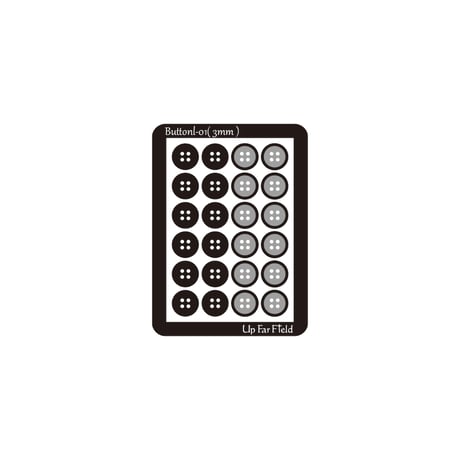 四つ穴ボタン 3mm