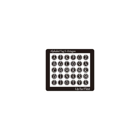 アルファベットタグ 八角 (小)