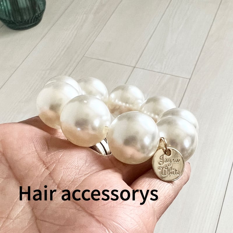 ヘアアクセサリー ヘアゴム ビッグパールゴム プチプラアクセサリー