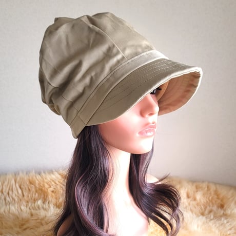 しっかりcottonベージュ系★60㎝★渦巻くback スタイル★ ゆったり大きめサイズ