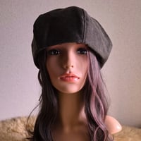 ★味わいチョコレートカラー★コーデが決まる★ベレー帽子