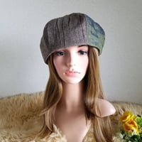 大きめサイズ★6枚はぎ★コーデが決まる ベレー帽★ふわっと ゆったり 大きめ サイズ