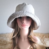 ひとつ持っていると便利なプレーン帽子★ベージュカラー★62㎝ ★コットンリネン