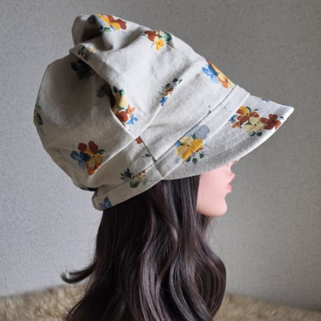ナチュラル×flower★60cm★みんなに 見せたい 渦巻くback スタイル