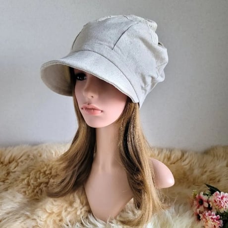 贅沢 レース★みんなに 見せたい 渦巻くback スタイル★ツイストキャスケット★cottonリネン