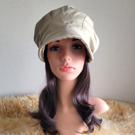 しっかりcottonベージュ系★60㎝★渦巻くback スタイル★ ゆったり大きめサイズ