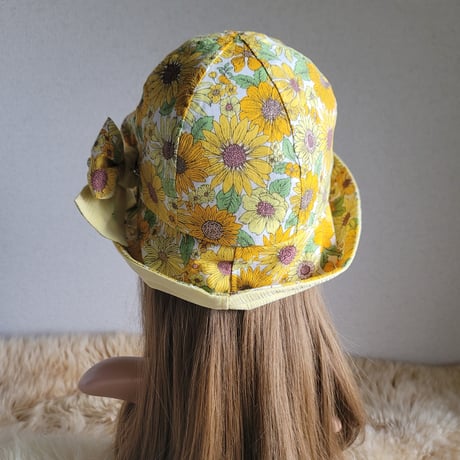 ビタミンカラー★向日葵★約59.5㎝★フィット hat×リボン