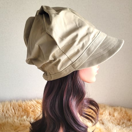 しっかりcottonベージュ系★60㎝★渦巻くback スタイル★ ゆったり大きめサイズ