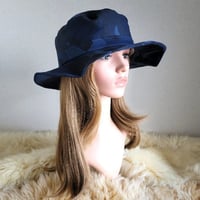 自分らしくアレンジ hat★61.5㎝★ゆったり サイズ調節付き ワイヤー入りハット 迷彩 wood