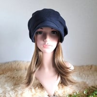 blackカラー★ニット生地★コーデしやすくて お勧め★頭に馴染む★ ゆったり大きめサイズ
