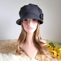 ★蝶が舞う★60cm★味わいデニム★形が決まる★すっきりマリン ＊ キャスケット