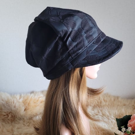 みんなに 見せたい 渦巻くback スタイル★約60㎝★ 艶リボン　BLACK