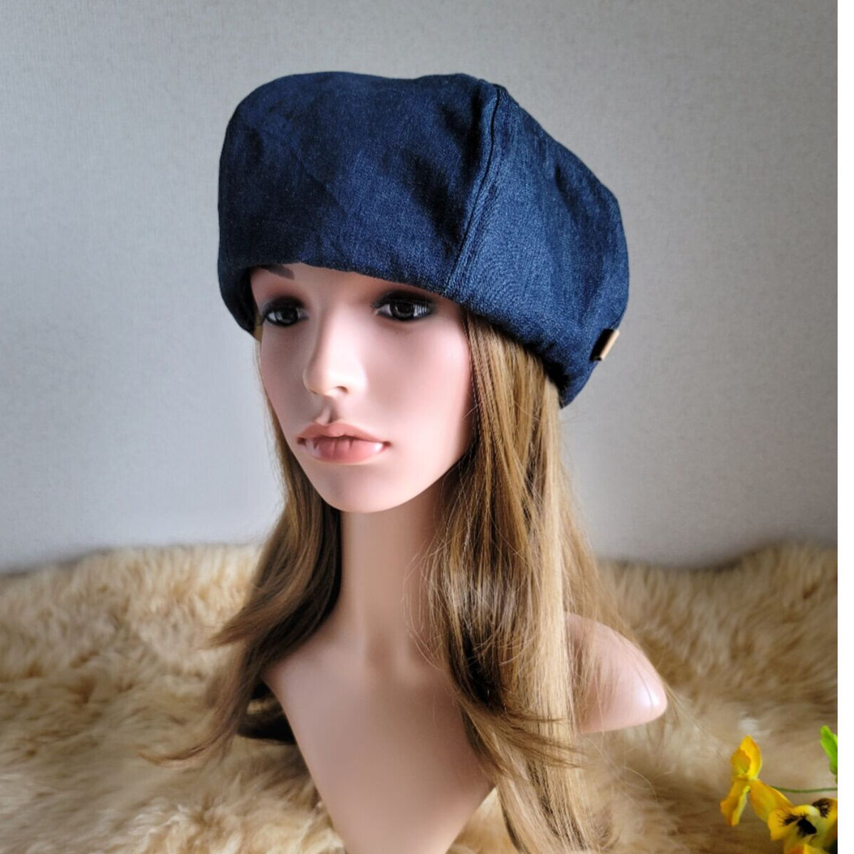 【コーデのアクセントに】CHANEL ベレー帽 ブラック デニム fit=scale-down,w=1200