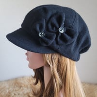 ★ウールblackカラー★約60㎝★蝶が舞う  バタフライ リボン