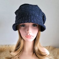 ★きらり 毛足 紺ラメ★みんなに 見せたい 渦巻くback スタイル