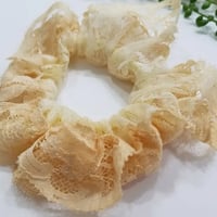 大人シュシュ＊野菜(玉ねぎ)ムラ染め