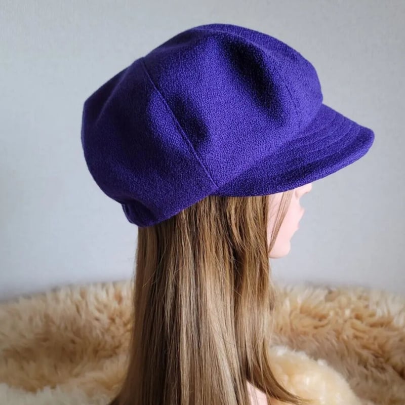 AMETHYST PET COUTURE 帽子リボン付き Amethyst Pet Coutureリボン付き帽子（紫）