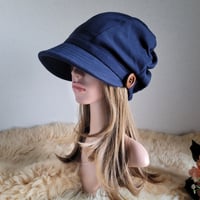 ★コーデしやすくて お勧め★60.5㎝★しっかりニット生地★みんなに 見せたい 渦巻く キャスケット