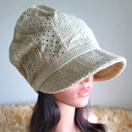 薄手★cottonレース生地★60㎝★渦巻くback スタイル★ ゆったり大きめサイズ