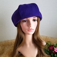 発色キレイ6枚はぎ★コーデが決まる ベレー帽★ふわっと ゆったり