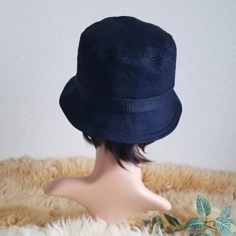 ★バケット ハット★ベルト切り替えバージョン★ユニセックス★ゆったり大きめサイズ★デニム生地★