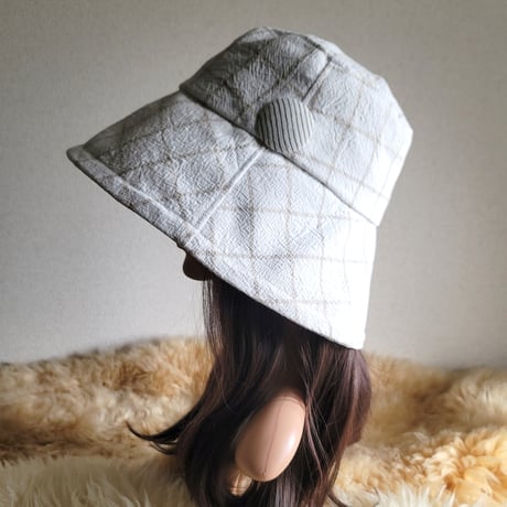 しっかりcottonホワイト★ひとつ持っていると便利なプレーン帽子