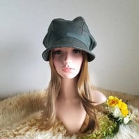 みんなに 見せたい 渦巻くback スタイル★ ゆったり大きめサイズ★ツイストキャスケット