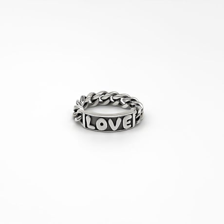 PLATE CHAIN RING - LOVE／PLATE CHAIN RING - HATE【受注生産】
