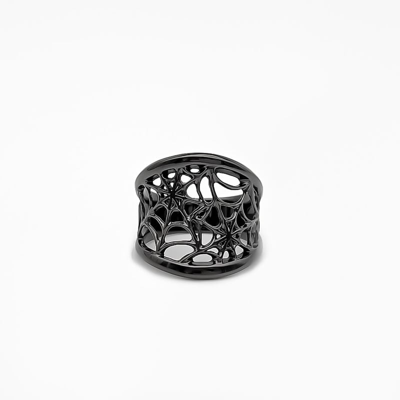Solid Beat SPIDER NET RING 蜘蛛 ブラック　リング SPIDER NET RING | Solid Beat
