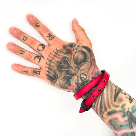 SB RED LEATHER  BRACELET - Limited Edition