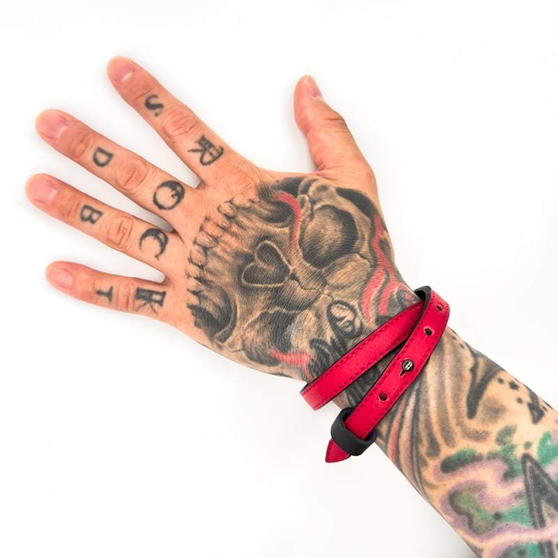 SB RED LEATHER BRACELET - Limited Edition | So