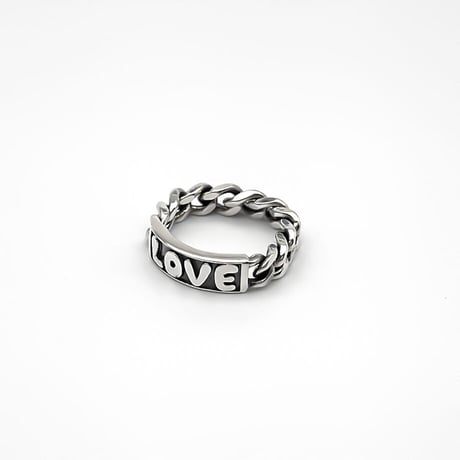 PLATE CHAIN RING - LOVE／PLATE CHAIN RING - HATE【受注生産】