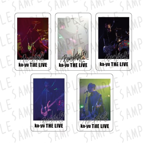 ka-yu THE LIVEチェキ風プラスチックカードVol.1（ブラインドパッケージ）