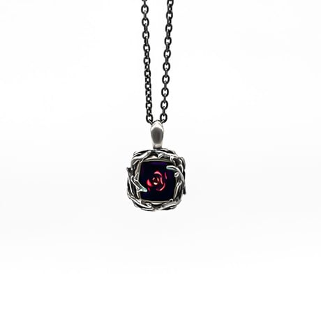 RED ROSE PENDANT／BLACK CROSS PENDANT【受注生産】