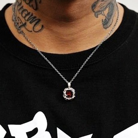 RED ROSE PENDANT／BLACK CROSS PENDANT【受注生産】