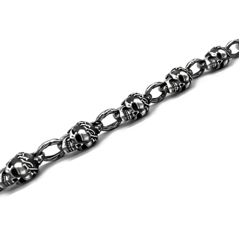 Stainless steel discount skull wallet chains