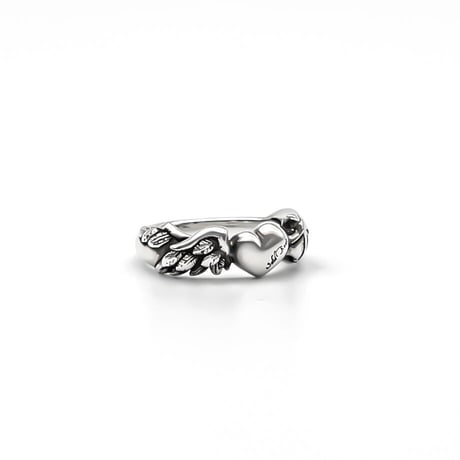 HEART FEATHER RING【受注生産】