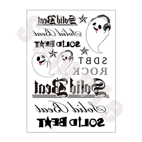 SOLID BEAT TATTOO STICKER