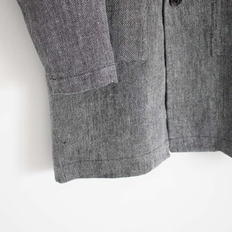 linen chester coat 120