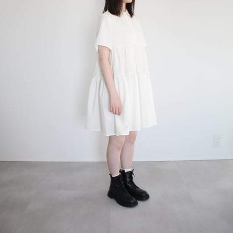 shirt dress -off white-