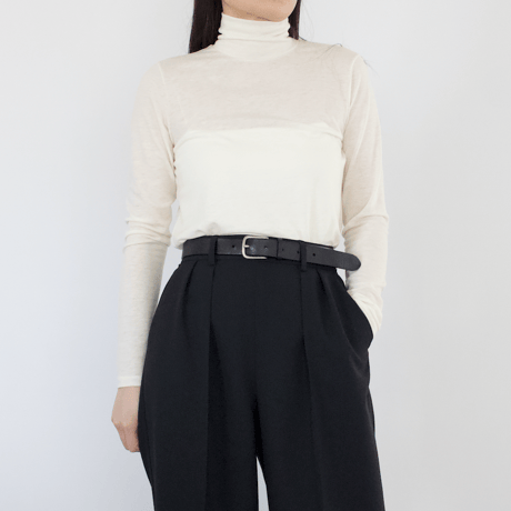 WOOL TURTLE NECK TEE