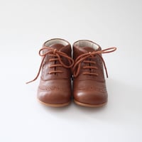 Lace up ankle boots - camel