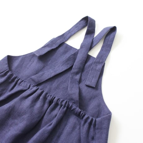 Linen short salopette 90