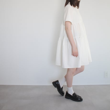 shirt dress -off white-