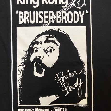 KingKong×C29Ｔシャツ　ブラック×ホワイト