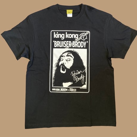 KingKong×C29Ｔシャツ　ブラック×ホワイト
