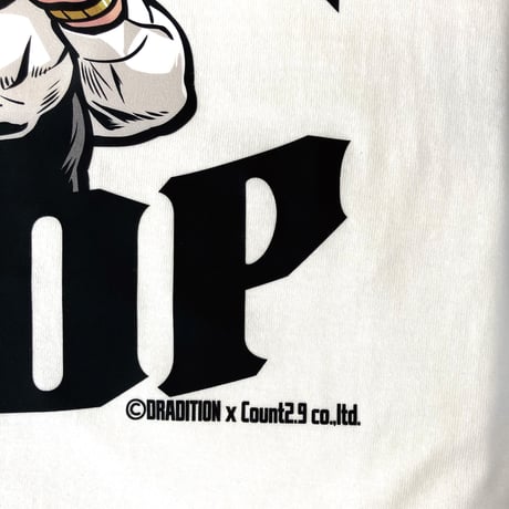 DRAGON STOP Tシャツ　vanilla white